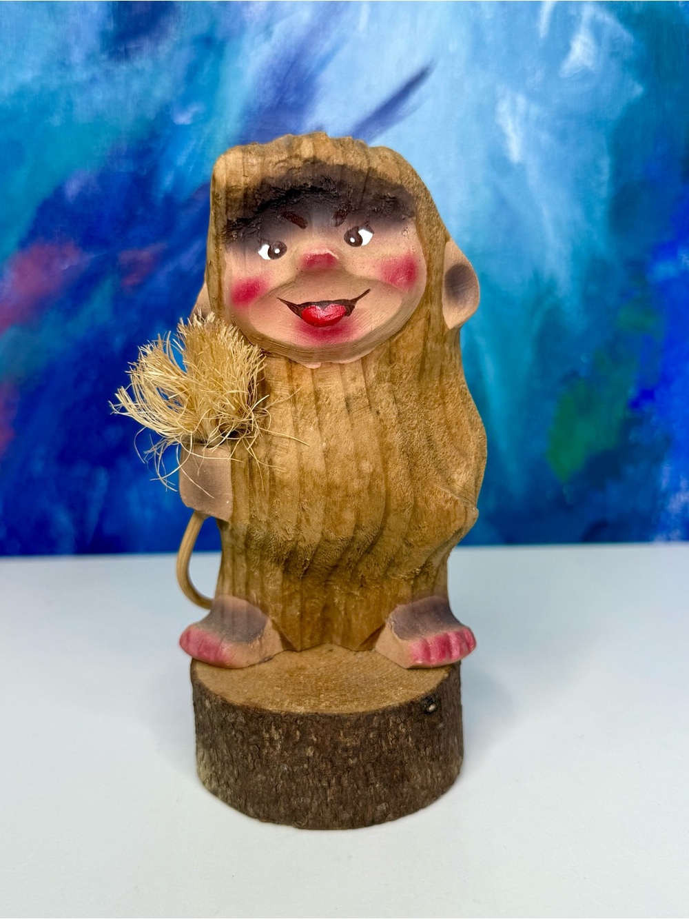Norwegian Troll Gnome Marked B.R. Carved by Hand in Norway Vintage Figurine